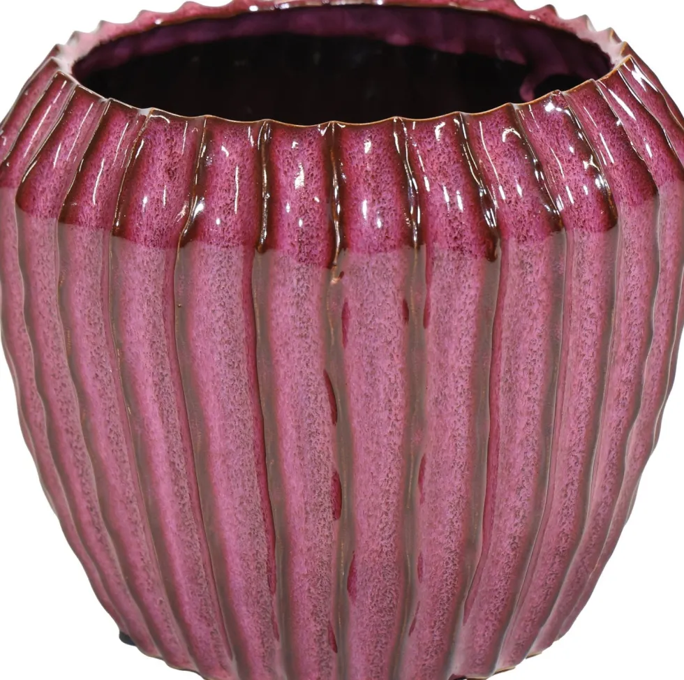 Mega Collections bloempot Ide paars D 14 H 12 cm