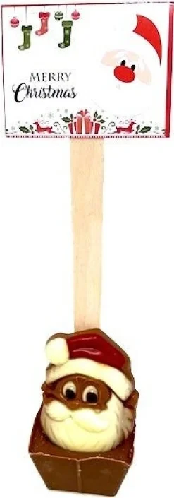 Melkchoco stick Kerstman hoofd 62 gr