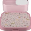 Mepal Bento broodtrommel Campus Fairy Garden roze 18,4 x 18,2 x 6,5 cm