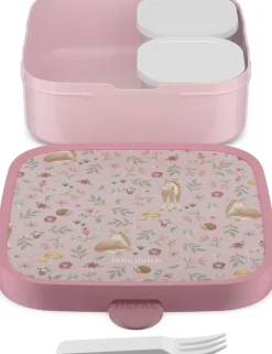 Mepal Bento broodtrommel Campus Fairy Garden roze 18,4 x 18,2 x 6,5 cm