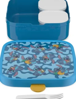Mepal Bento broodtrommel Campus Stitch blauw 18,4 x 18,2 x 6,5 cm