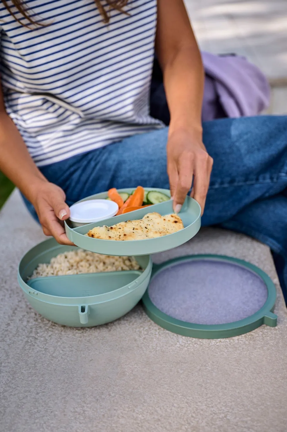 Mepal Bento lunchbox Vita blauw 24 x 20,7 x 8,5 cm