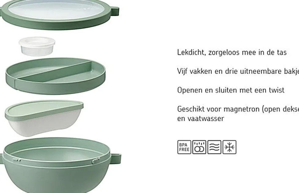 Mepal Bento lunchbox Vita lichtblauw 24 x 20,7 x 8,5 cm