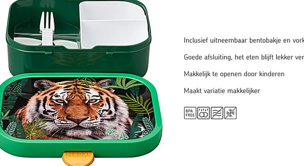 Mepal broodtrommel Campus Wild Tiger 17,8 x 13,2 x 6,1 cm
