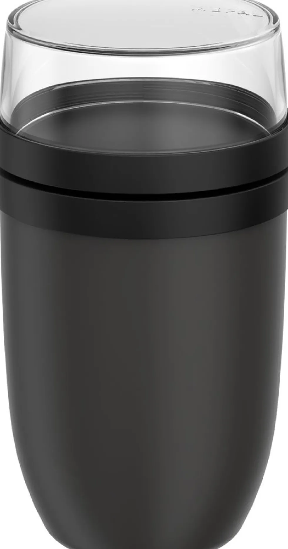 Mepal lunchpot Ellipse 2-delig zwart D 10,7 H 20 cm