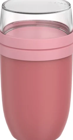 Mepal lunchpot Ellipse 2-delig roze D 10,7 H 20 cm