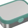 Mepal rvs broodtrommel Campus groen 17,8 x 13,2 x 6,1 cm