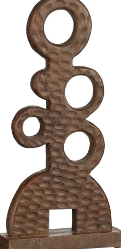 Mica Decorations beeld bruin 18 x 6 x 42 cm