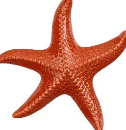 Mica Decorations beeld Marina zeester rood 18 x 16 x 3,5 cm