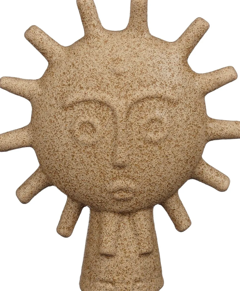 Mica Decorations beeld zon bruin 20,5 x 7,5 x 24,5 cm