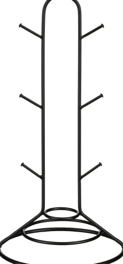 Mica Decorations bekerhouder zwart D 20 H 40 cm