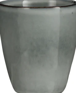 Mica Decorations beker Tabo grijs D 7,5 H 8,5 cm
