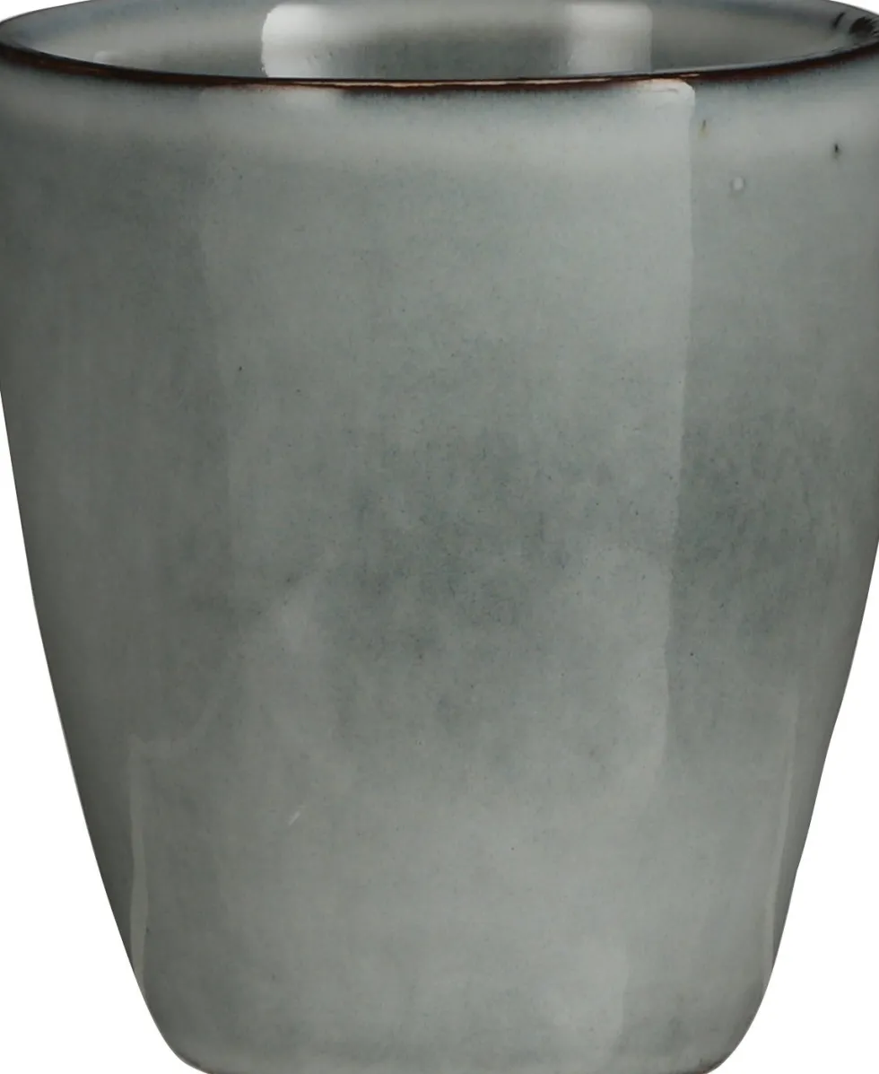Mica Decorations beker Tabo grijs D 7,5 H 8,5 cm