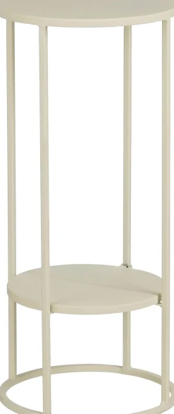 Mica Decorations bijzettafel Eline crème D 22 H 50 cm