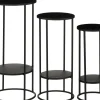Mica Decorations bijzettafel Eline zwart D 22 H 50 cm