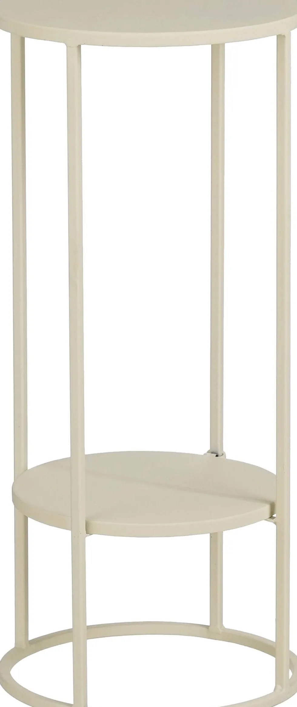 Mica Decorations bijzettafel Eline crème D 27 H 60 cm