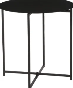 Mica Decorations bijzettafel Mikki zwart D 40 H 40 cm