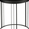 Mica Decorations bijzettafel Beth zwart D 40 H 46 cm