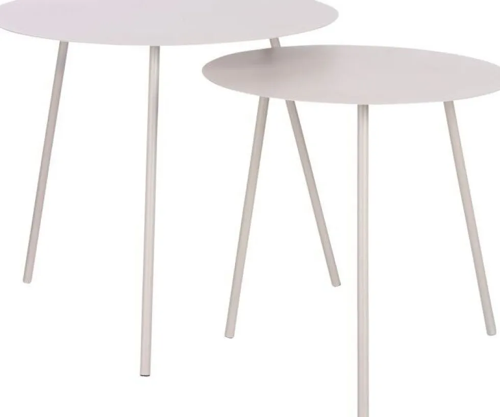 Mica Decorations bijzettafel Pontus beige D 55 H 45 cm