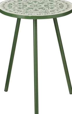 Mica Decorations bijzettafel Bologna groen D 39 H 51 cm