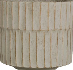 Mica Decorations bloempot Apiro crème D 27,5 H 25,5 cm