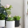 Mica Decorations bloempot Era donker grijs D 12 H 10 cm