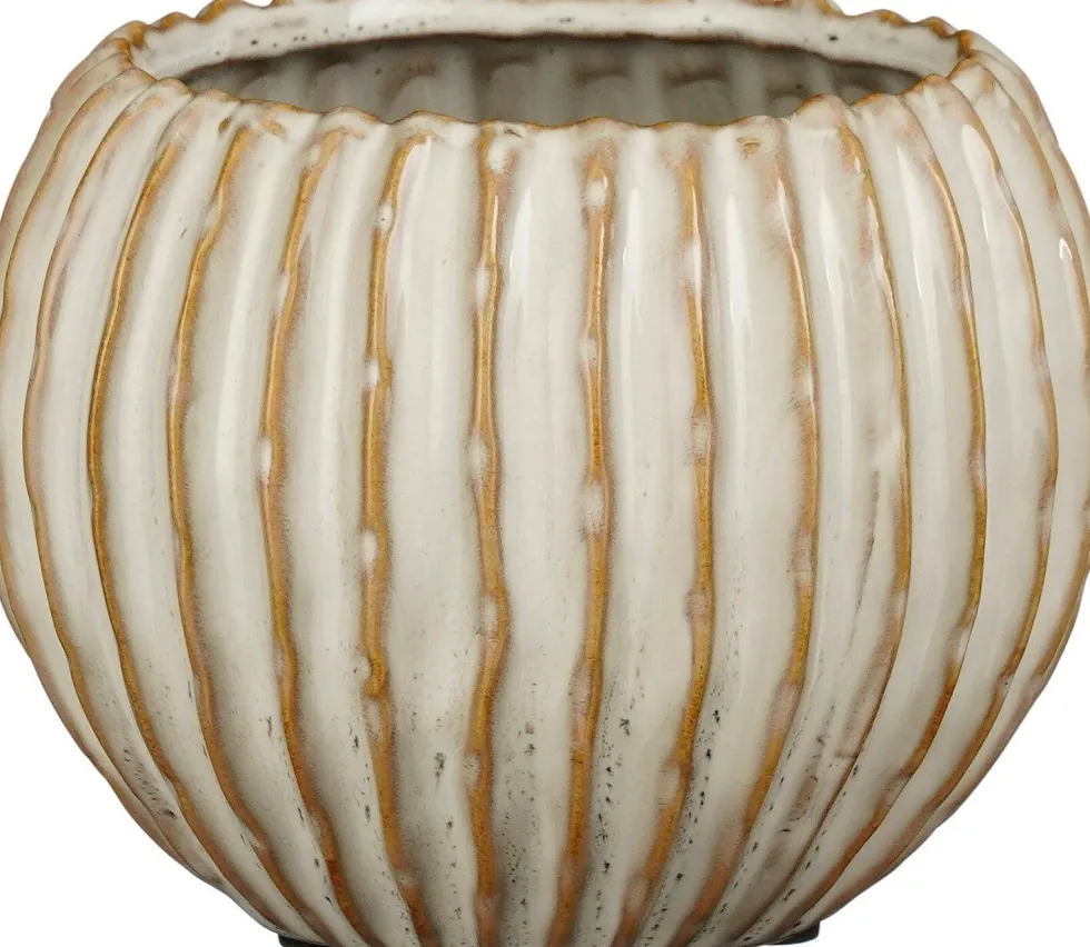 Mica Decorations bloempot Jovi wit D 14,5 H 11,5 cm