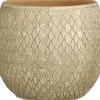 Mica Decorations bloempot Madeira crème D 23 H 23 cm