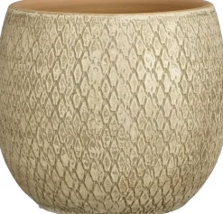 Mica Decorations bloempot Madeira crème D 23 H 23 cm