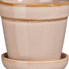 Mica Decorations bloempot met schotel Clint roze D 13 H 11 cm