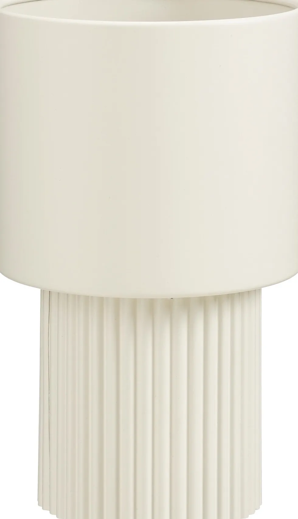 Mica Decorations bloempot op voet Lux wit D 23 H 36 cm