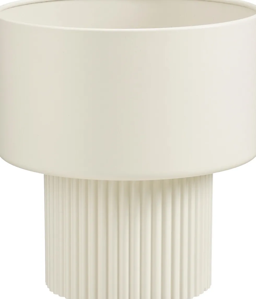 Mica Decorations bloempot op voet Lux wit D 31,5 H 33 cm