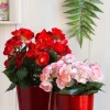 Mica Decorations bloempot Tusca rood D 19,5 H 18,5 cm