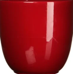 Mica Decorations bloempot Tusca rood D 19,5 H 18,5 cm