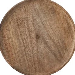 Mica Decorations bord Duko bruin D 30 H 2 cm