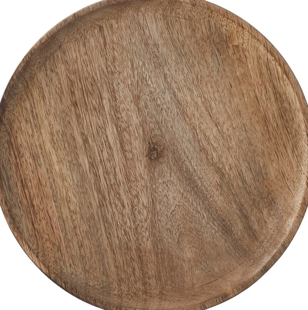 Mica Decorations bord Duko bruin D 30 H 2 cm