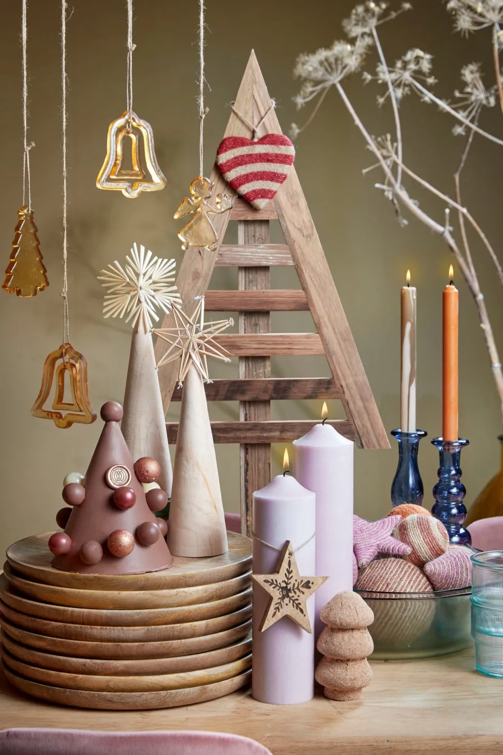 Mica Decorations bord Duko bruin D 30 H 2 cm