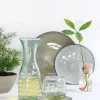 Mica Decorations bord Tabo grijs D 14 H 2 cm
