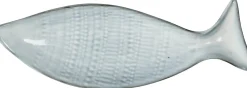 Mica Decorations bord Vis grijs 37,5 x 13 x 2,5 cm