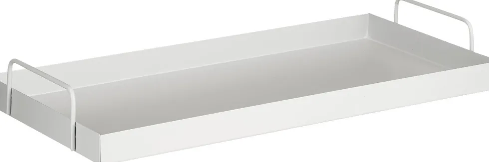 Mica Decorations decoratiebord Lita lichtgrijs 49 x 24 x 6,5 cm