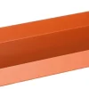 Mica Decorations decoratiebord Lita oranje 43 x 21 x 6,5 cm