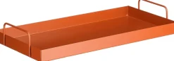 Mica Decorations decoratiebord Lita oranje 43 x 21 x 6,5 cm