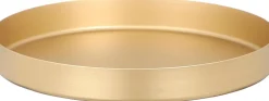 Mica Decorations decoratiebord Passo goud D 21 H 2,5 cm