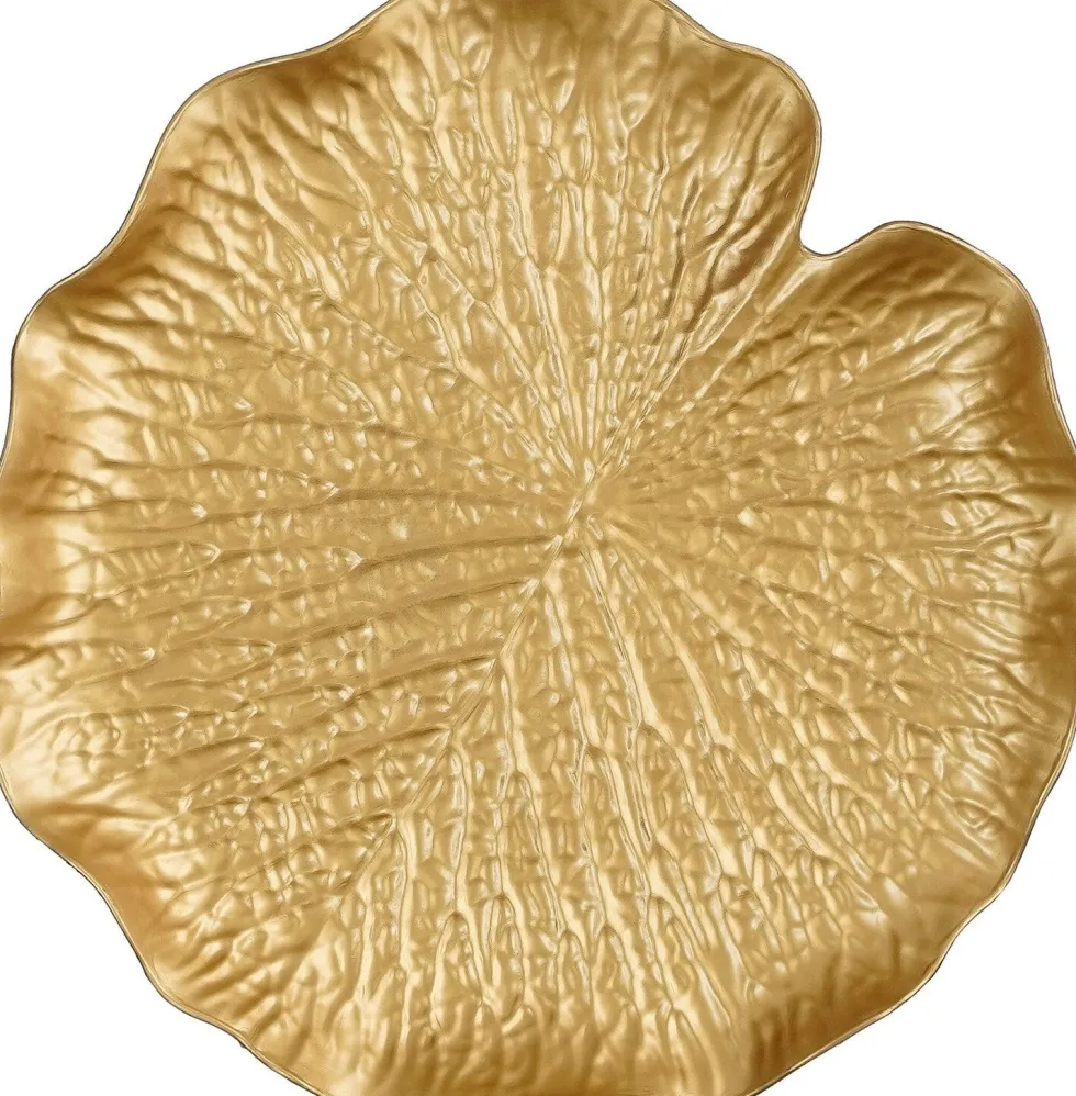 Mica Decorations decoratiebord Mila goud D 31 H 3,5 cm