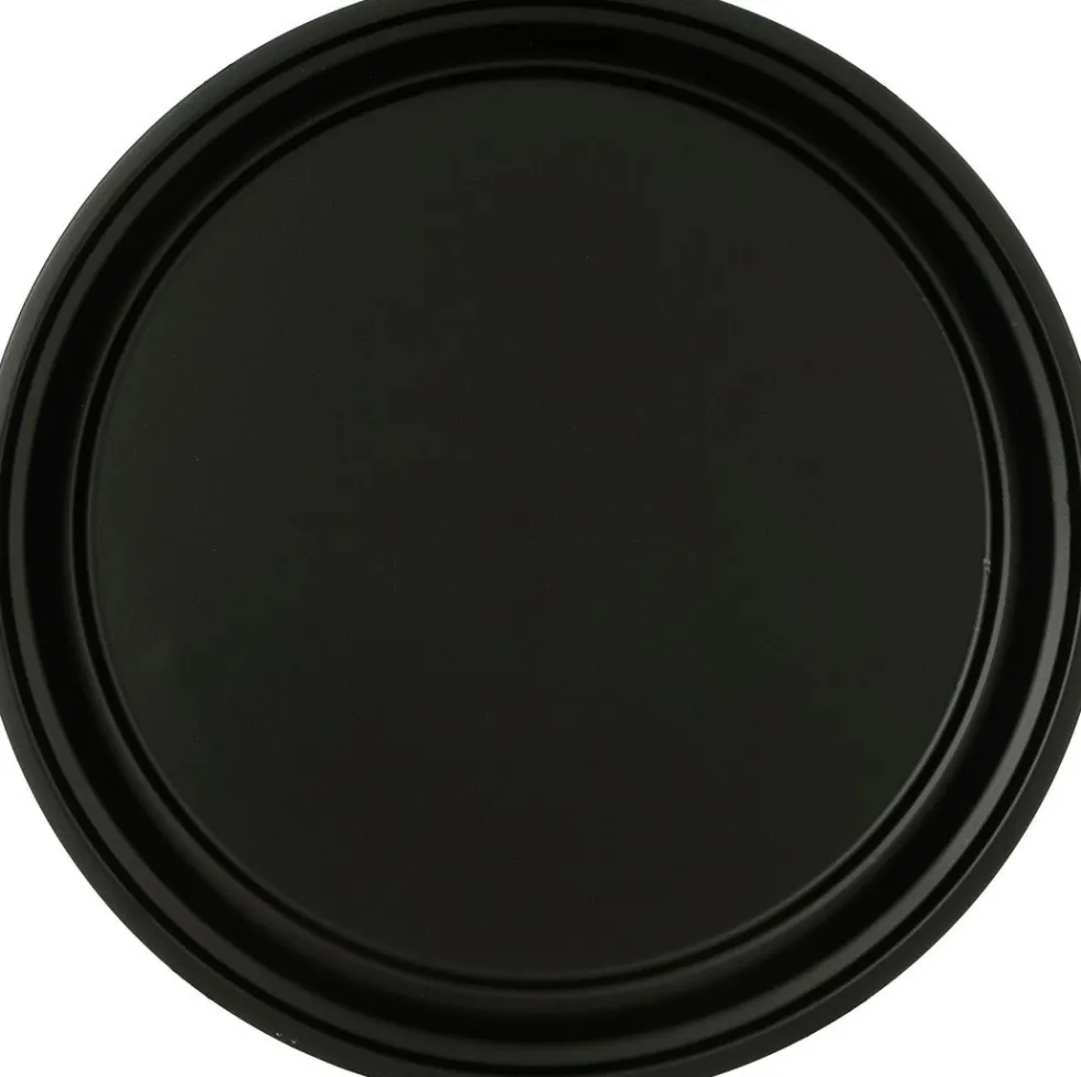 Mica Decorations decoratiebord Milos zwart D 40 H 3 cm