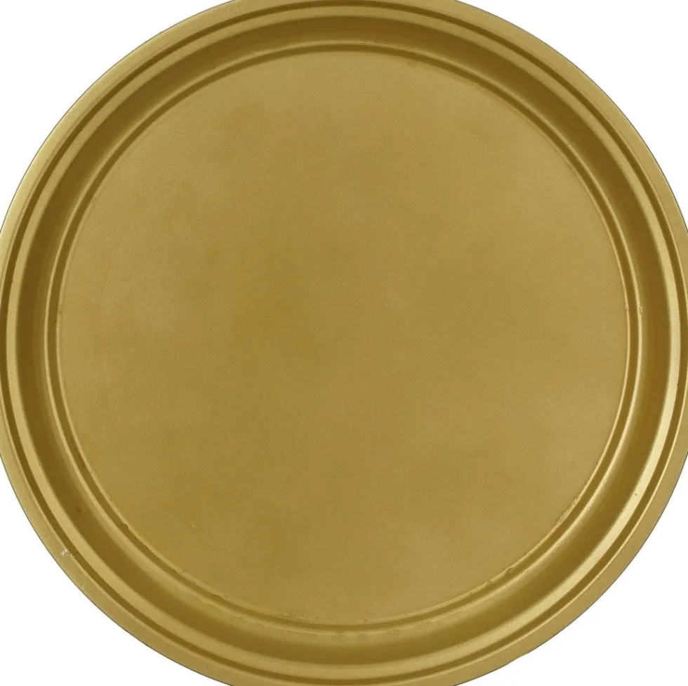 Mica Decorations decoratiebord Milos goud D 40 H 3 cm