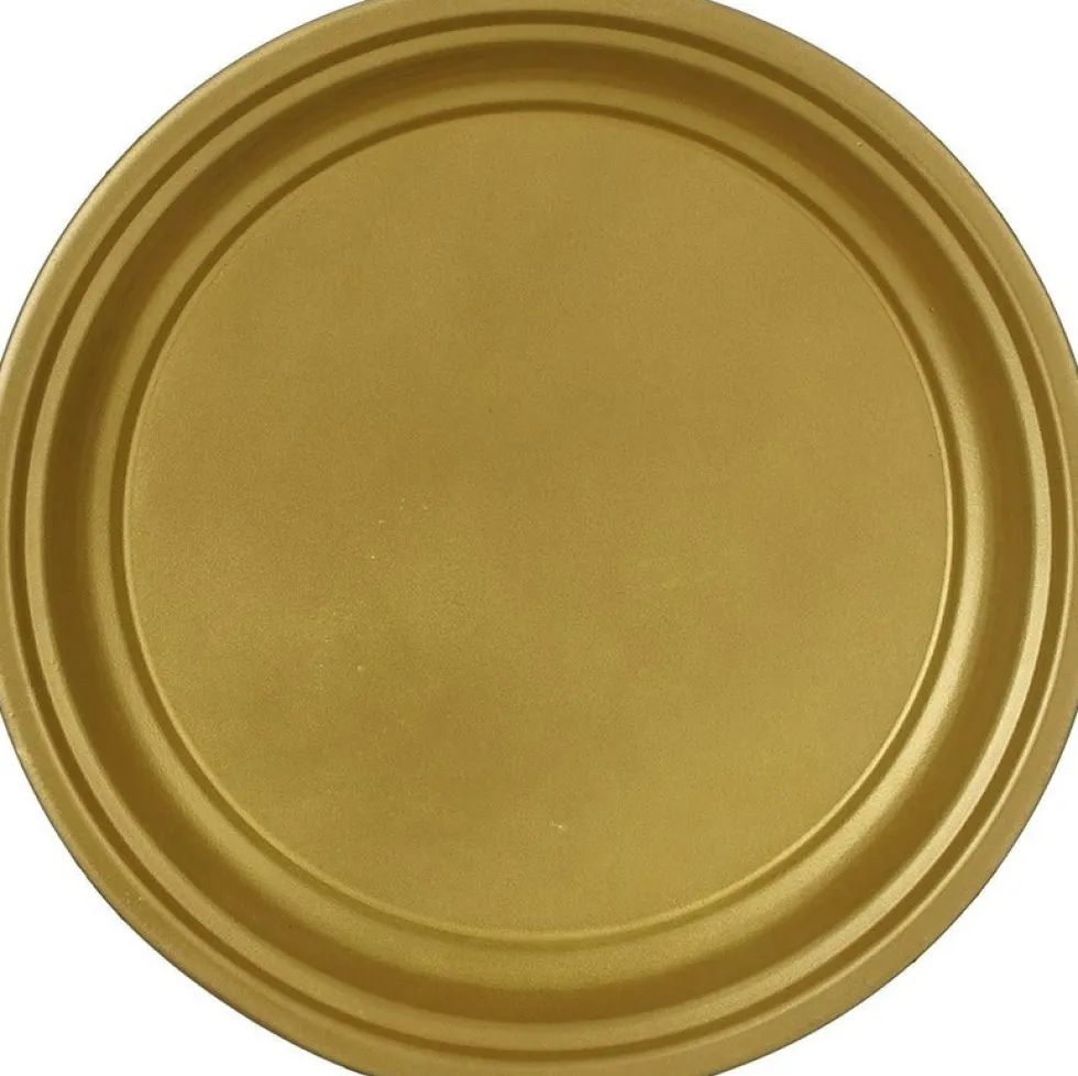 Mica Decorations decoratiebord Milos goud D 30 H 3 cm
