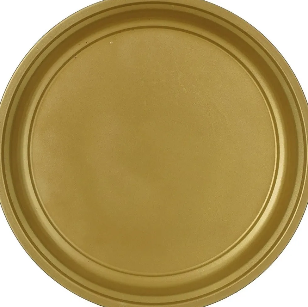 Mica Decorations decoratiebord Milos goud D 36 H 3 cm