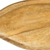 Mica Decorations Decoratie decoratiebord vis bruin 40 x 15 x 2,5 cm