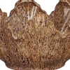 Mica Decorations decoratieschaal Dayton roze / bruin D 29 H 15 cm